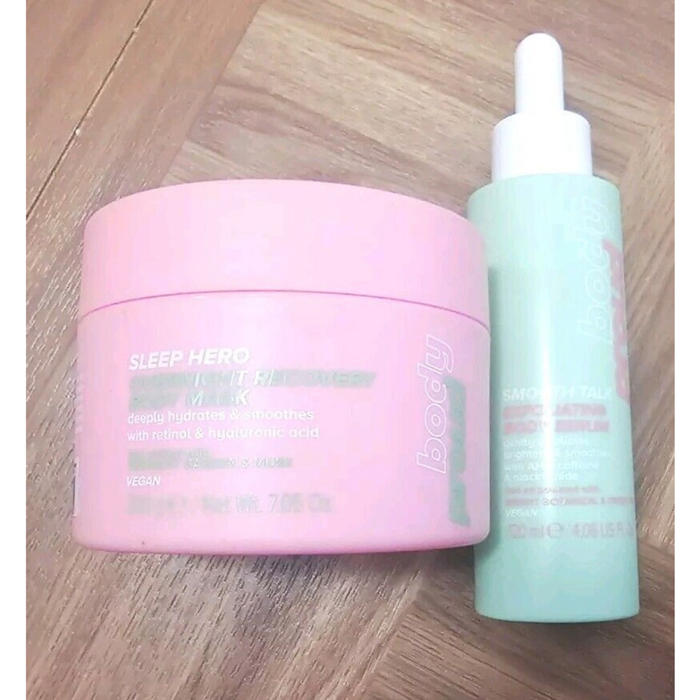 Body Proud Smooth Talker Exfoliate Body Serum & Sleep Hero Night Recovery Mask
